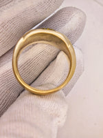 14K Gold in Quartz 16to1 mine Ring - 17.16 Grams