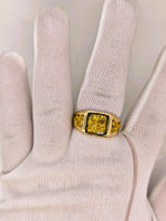 14K Gold in Quartz 16to1 mine Ring - 17.16 Grams