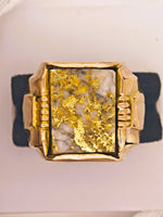 18K Gold in Quartz Ring - 16to1 Mine - GEM