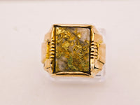 18K Gold in Quartz Ring - 16to1 Mine - GEM