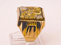 18K Gold in Quartz Ring - 16to1 Mine - GEM