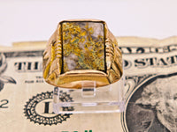 18K Gold in Quartz Ring - 16to1 Mine - GEM