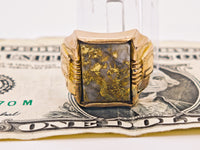 18K Gold in Quartz Ring - 16to1 Mine - GEM