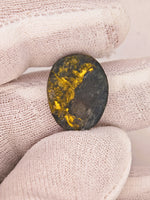 9.39ct Black Gold in Quartz Cabochon