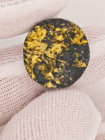 34.20ct RICH 22k Black Native Gold Cabochon
