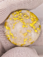 28.64ct 16to1 mine Gold Quartz Cabochon
