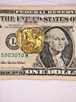 22K Gold in Quartz Ring - 16to1 Mine - STUNNER
