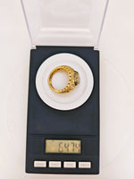 14K Gold in Quartz Filigree Ring - Milor Italy