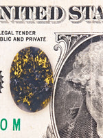 5.94ct Black Oval Gold Quartz Cabochon GRAIL