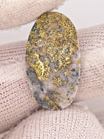10.34ct Oval Colorado Gold in Quartz Cabochon