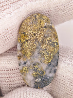 10.34ct Oval Colorado Gold in Quartz Cabochon