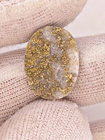 8.42ct Oval Colorado Gold in Quartz Cabochon