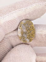 8.42ct Oval Colorado Gold in Quartz Cabochon