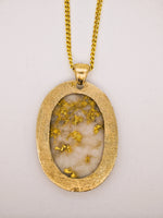 22K Nugget Gold Quartz Pendant