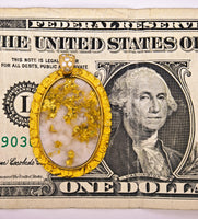22K Nugget Gold Quartz Pendant