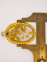 22K Nugget Gold Quartz Pendant