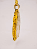 22K Nugget Gold Quartz Pendant