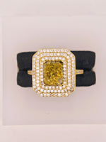 14K Gold in Quartz & Diamond Accent Ring