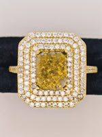 14K Gold in Quartz & Diamond Accent Ring