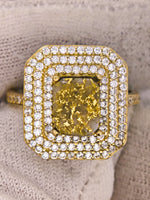 14K Gold in Quartz & Diamond Accent Ring