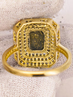 14K Gold in Quartz & Diamond Accent Ring