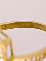 14K Gold in Quartz & Diamond Accent Ring