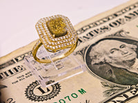 14K Gold in Quartz & Diamond Accent Ring