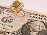 14K Gold in Quartz & Diamond Accent Ring