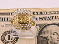 14K Gold in Quartz & Diamond Accent Ring