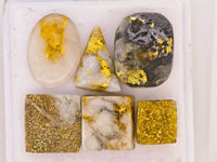 6 x Gold Quartz Cabochon Parcel - 21.80cts