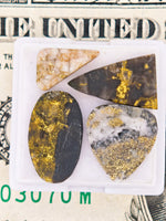 4 x Gold Quartz Cabochon Parcel - 10.84cts
