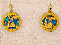 22K Alaskan Opal Nugget Earrings