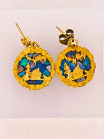 22K Alaskan Opal Nugget Earrings