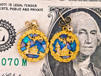 22K Alaskan Opal Nugget Earrings