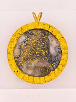 22K Alaskan Gold Quartz Nugget Pendant