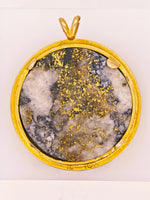 22K Alaskan Gold Quartz Nugget Pendant