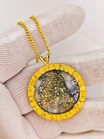22K Alaskan Gold Quartz Nugget Pendant