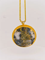 22K Alaskan Gold Quartz Nugget Pendant