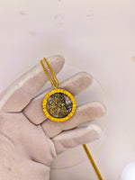 22K Alaskan Gold Quartz Nugget Pendant