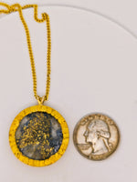 22K Alaskan Gold Quartz Nugget Pendant