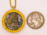 22K Alaskan Gold Quartz Nugget Pendant
