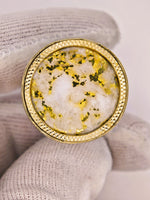 9ct 16to1 Mine Round Gold Quartz Ring GRAIL