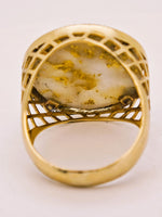 9ct 16to1 Mine Round Gold Quartz Ring GRAIL