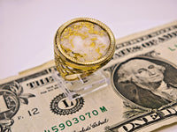 9ct 16to1 Mine Round Gold Quartz Ring GRAIL