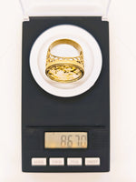 9ct 16to1 Mine Round Gold Quartz Ring GRAIL