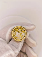9ct 16to1 Mine Round Gold Quartz Ring GRAIL