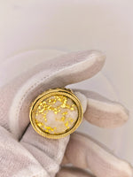 9ct 16to1 Mine Round Gold Quartz Ring GRAIL