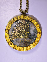 22K Alaskan Gold Quartz Nugget Pendant