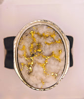 10K White Gold Quartz Signet Ring
