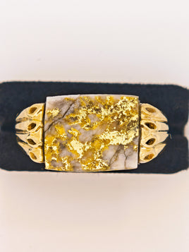 14K Gold Quartz Ring 16to1 Mine